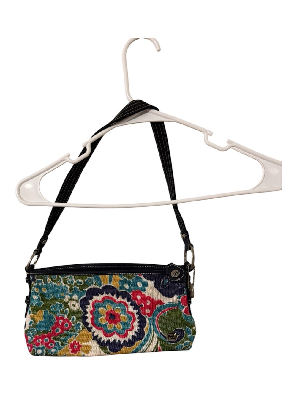 The Sak Floral Woven Tapestry Shoulder Bag Multicolor Boho Purse